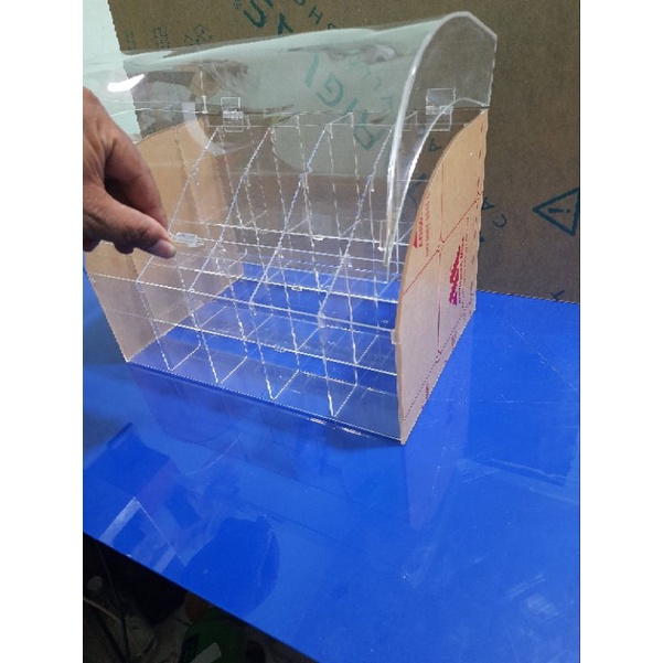 Jual Acrylic rak pulpen 4tingkat+tutup | Shopee Indonesia