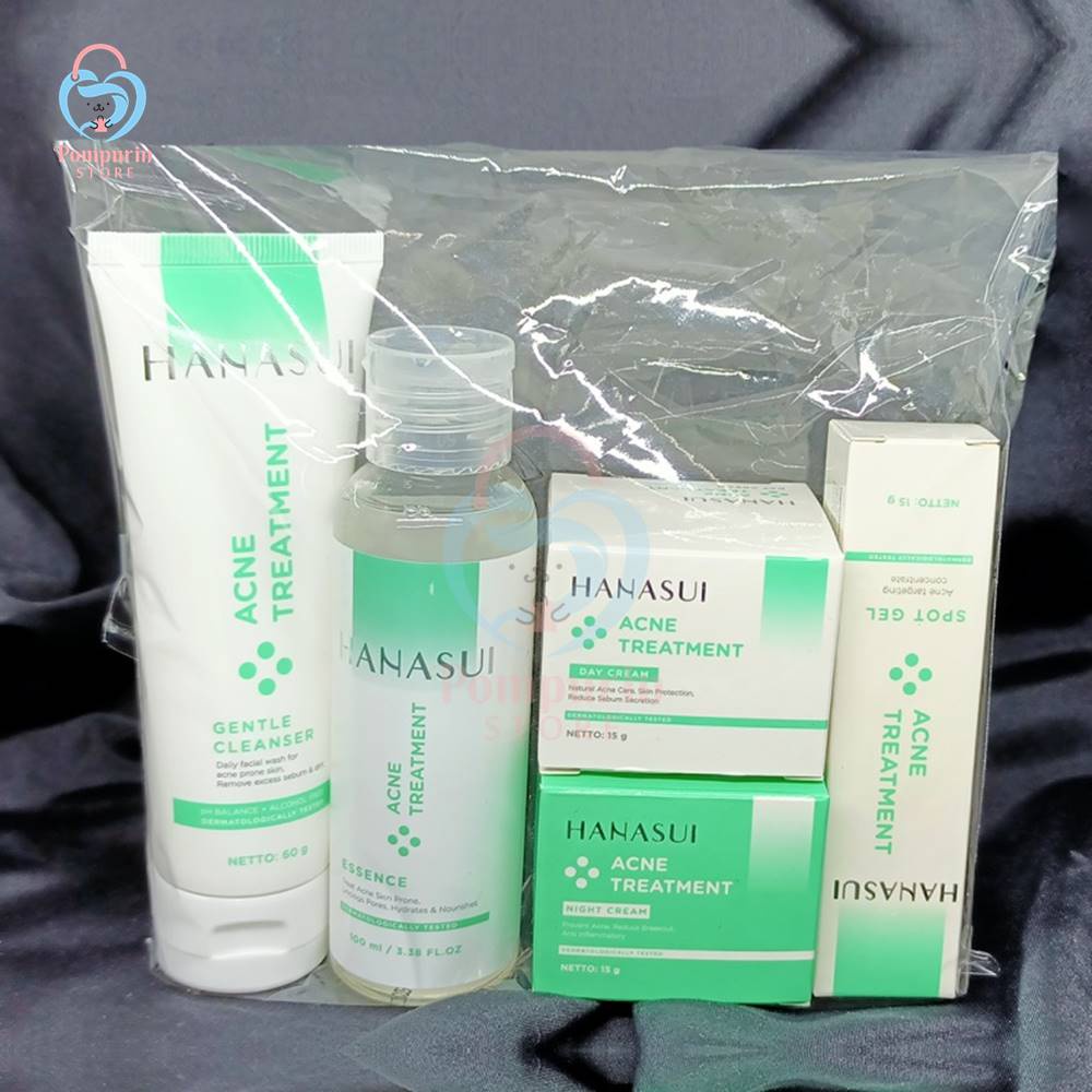 Jual Paket Hanasui Flawless Glow 10 Series 4in1 / Paket Hanasui Acne