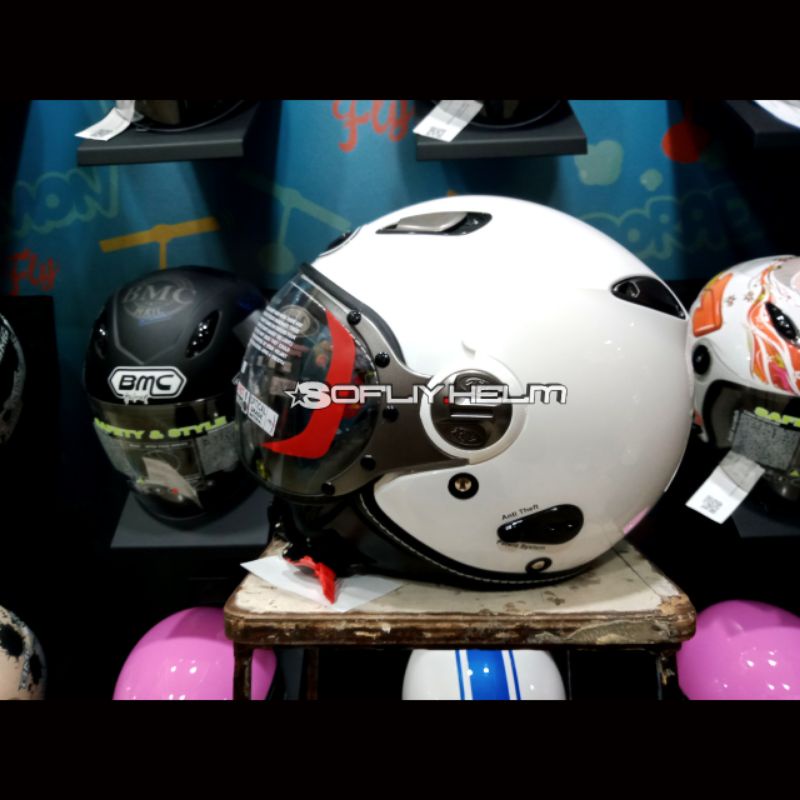 Jual HELM KYT ELSICO SOLID WHITE KYT HELM ELSICO POLOS PUTIH KYT HALF