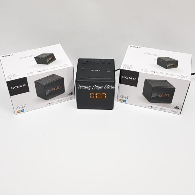 Jual Radio Fm/Am Sony IcfC1 (Digital Clock Design) IcfC 1 Radio Clock