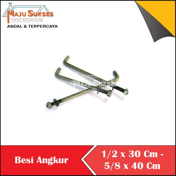 Jual BAUT & MUR ANCHOR / ANGKUR L - BETON DIAMETER 1/2" 5/8" 3/4" INCH ...