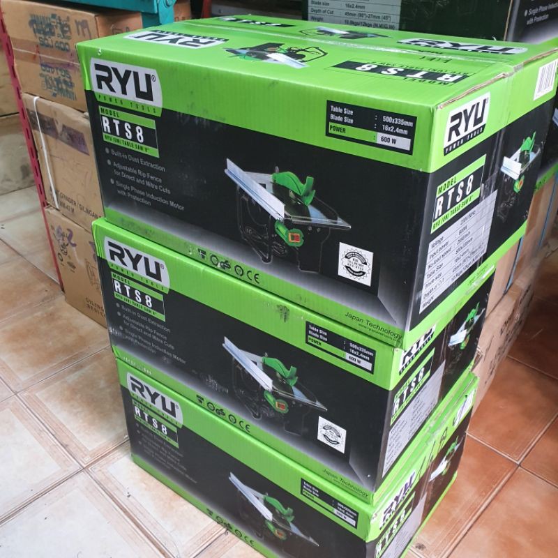 Jual Table Saw 8 inci RYU RTS8 Mesin Gergaji Kayu Mesin Potong Kayu ...