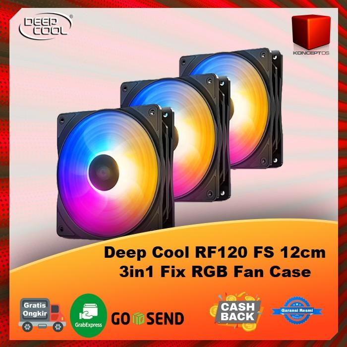 Jual Deep Cool RF120 FS 12cm 3in1 Fix RGB Fan Case | Shopee Indonesia