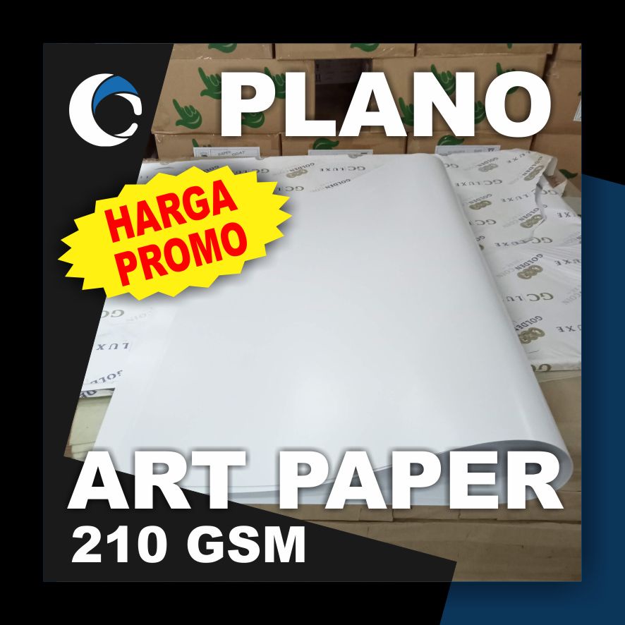 Jual KERTAS ART PAPER / ART CARTON 210 GSM Uk [ PLANO ] 79 cm X 109 cm ( 5 LEMBAR ) Shopee