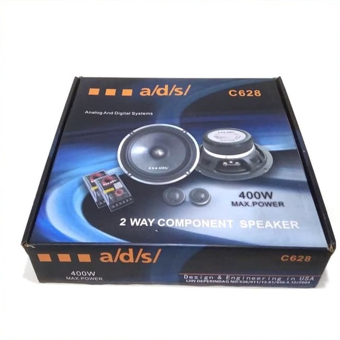 Jual Speaker Split ads C628 Car Audio 2 Way Component System Audio ...