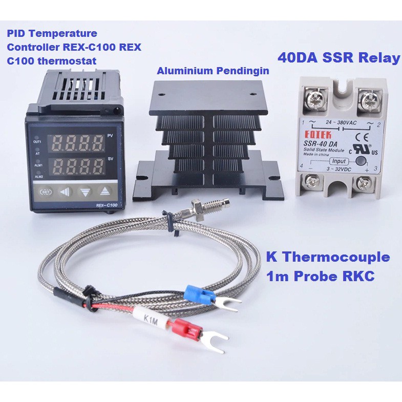 Jual Digital PID Temperature Controller REX-C100 REX C100 thermostat ...