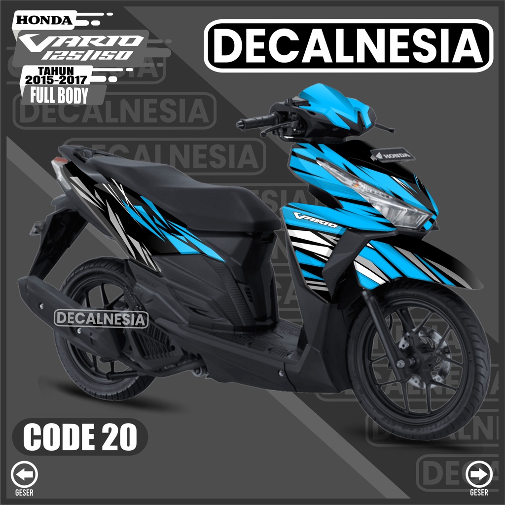 Jual Decalnesia Stiker Decal Vario Led 125 150 Full Body Sticker 2015 ...