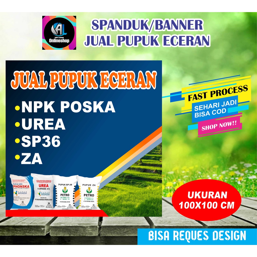 Jual Spanduk, Banner Jual Pupuk Eceran | Shopee Indonesia