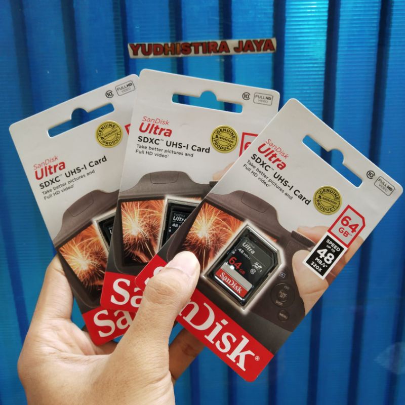 Jual Sandisk Ultra 64GB SDXC Original Memory Card SD Class10 | Shopee ...
