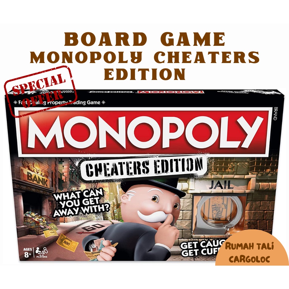 Jual Board Game MONOPOLY CHEATERS EDITION | Shopee Indonesia