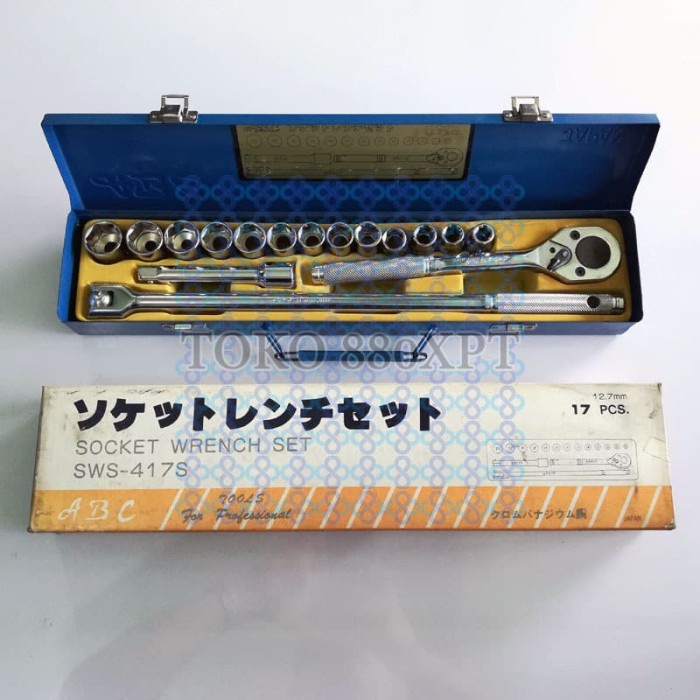Jual Kunci Sok Socket Set 10-23mm 10 23 mm Segi Enam 6pt ABC Japan ...