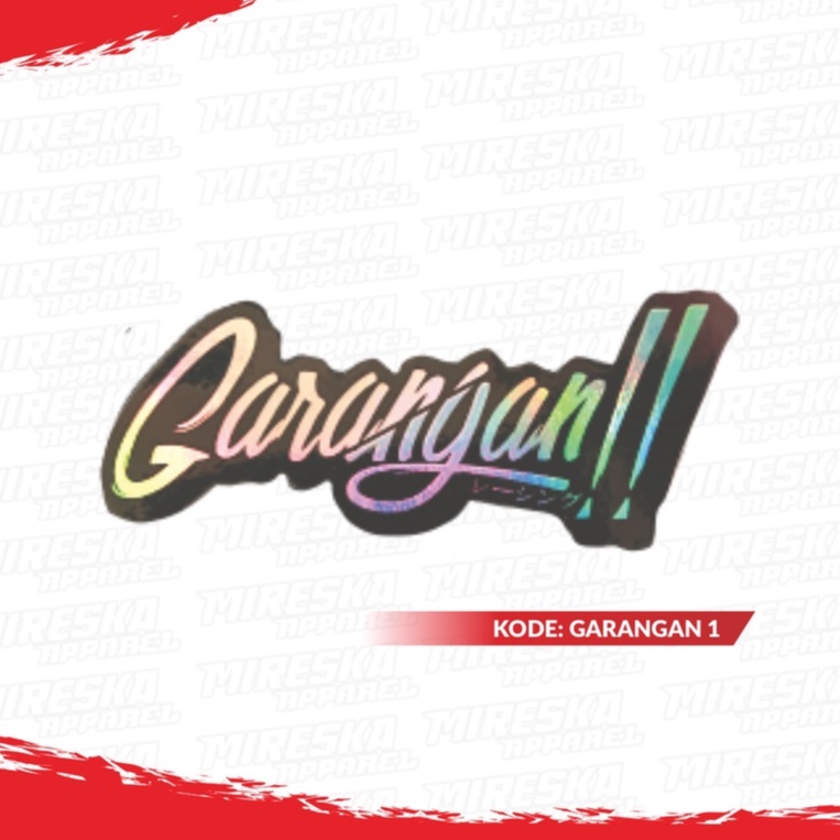 Jual Terbaru!! Stiker Viral Hologram Terlaris Racing Series 3 / Sticker ...