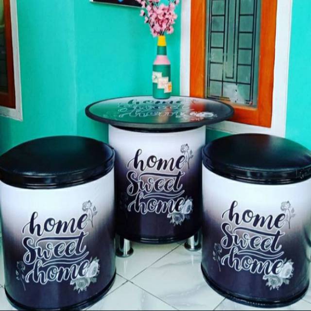 Jual Kursi Tong Kekinian Kursi Cafekursi Ruang Tamu 1 Set 2 Kursi 1 Meja Shopee Indonesia 0303