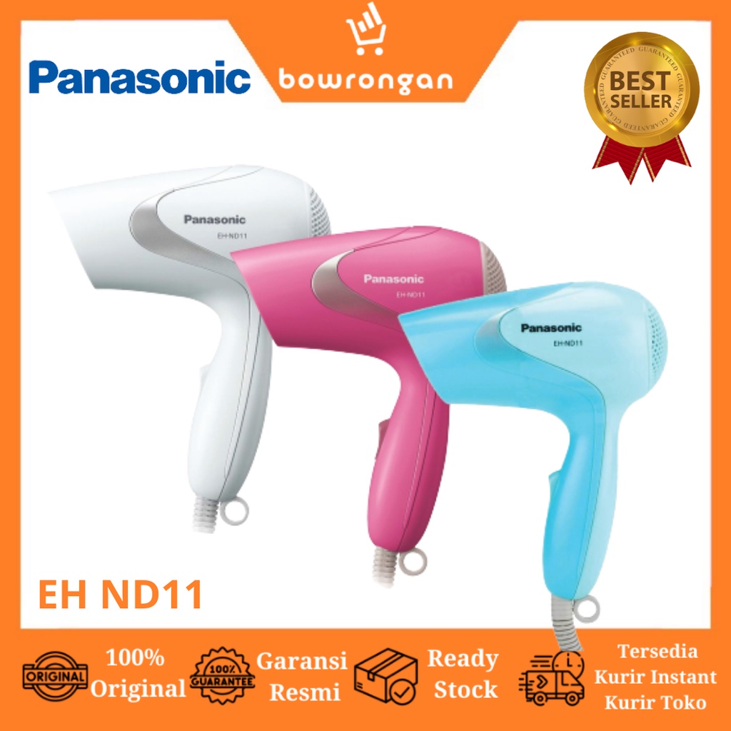 Jual Panasonic Hair Dryer Low Watt Pengering Rambut Eh Nd11 Eh Nd11 Biru Putih Pink Shopee 7793