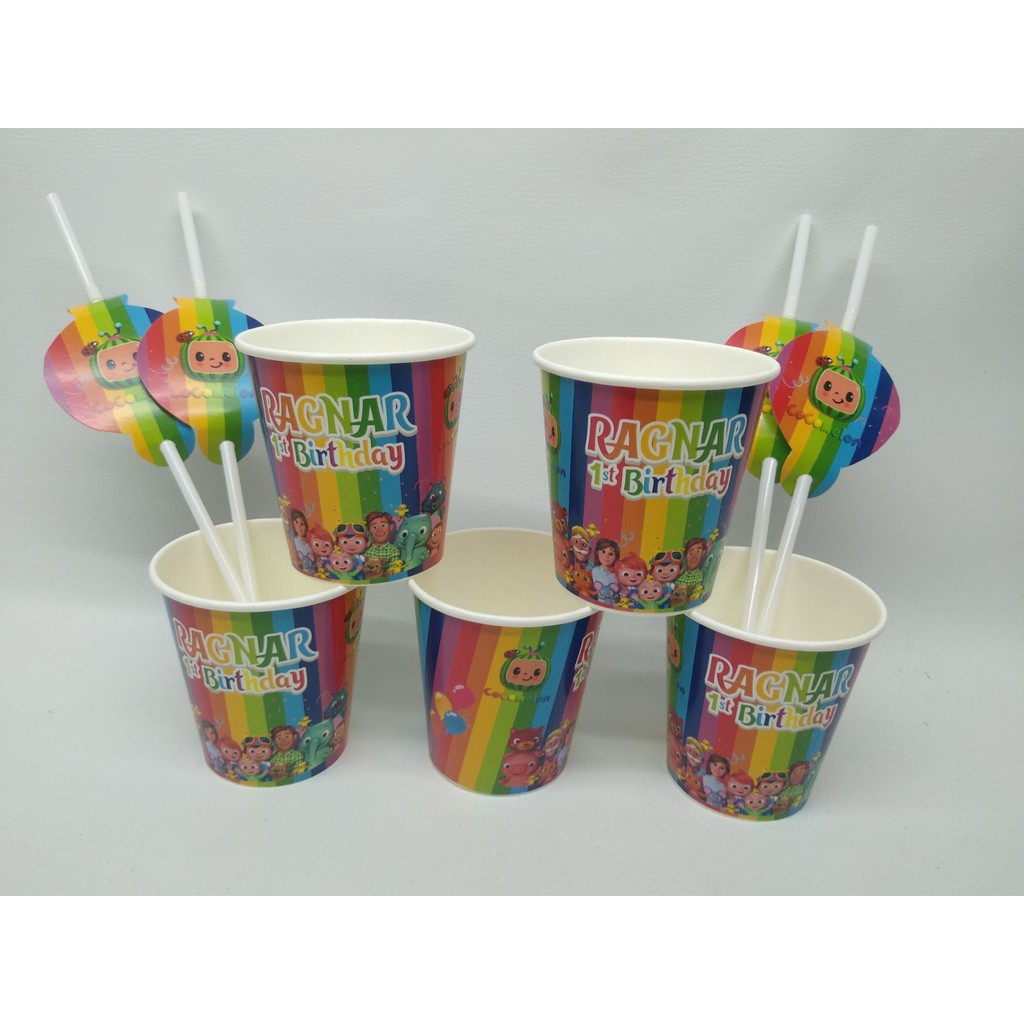 Jual gelas kertas cocomelon / paper cup cocomelon / gelas kertas ...