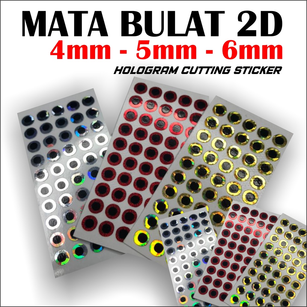 Jual EYES LURE WISH / MATA IKAN 3D - RED, 5mm - Kota Kediri -  Warungpancingdanberburu