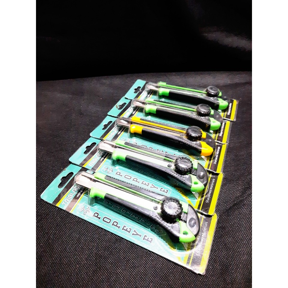 Jual Pisau Curter Popaye Pemotong Kertas - Varian Warna | Shopee Indonesia