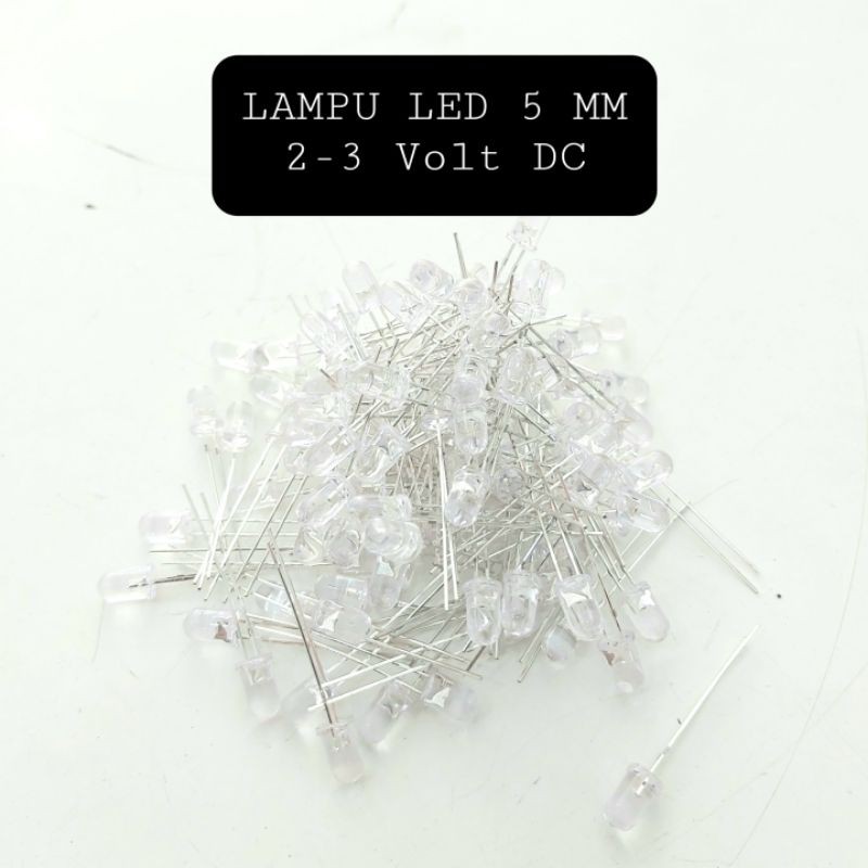 Jual Lampu LED 5 MM Eceran MERAH BIRU HIJAU KUNING PUTIH | Shopee Indonesia