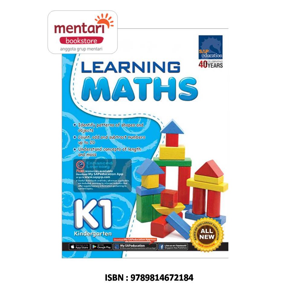 Jual Learning Maths | Buku Latihan Matematika untuk Anak TK ...