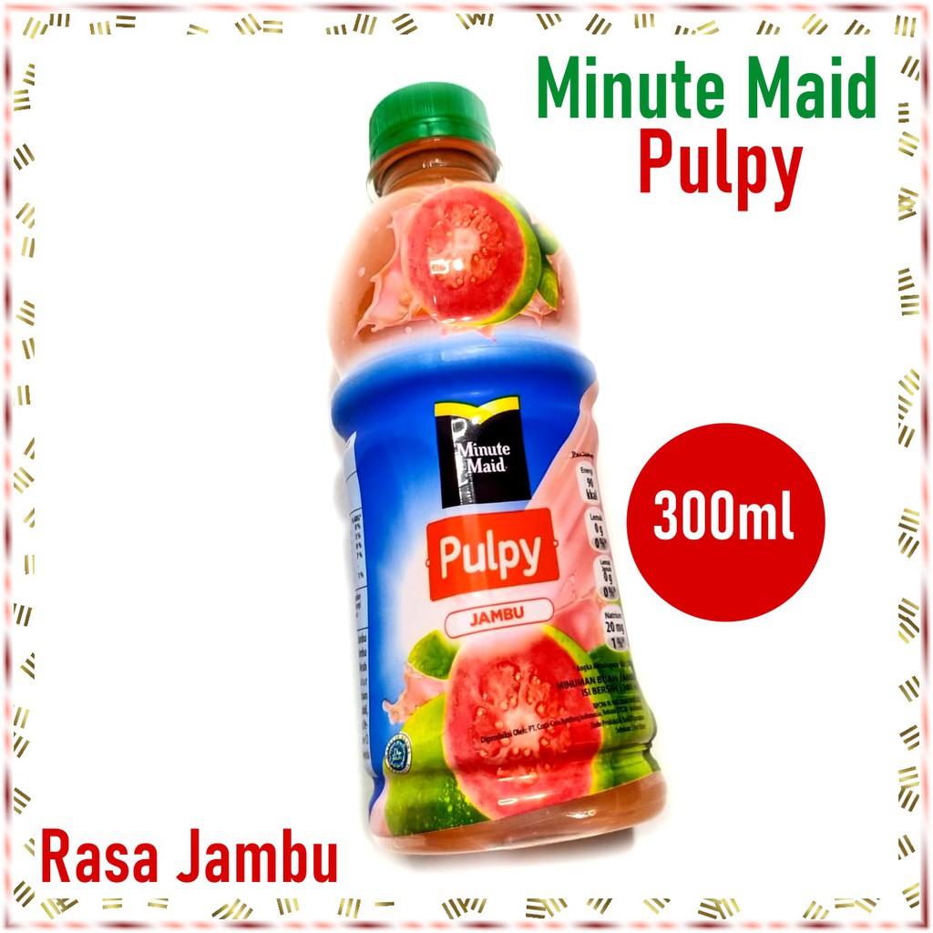 Jual Minute Maid Pulpy Minuman Jus Buah Segar 300ml Jambu Anggur Jeruk Orange Shopee Indonesia 6542