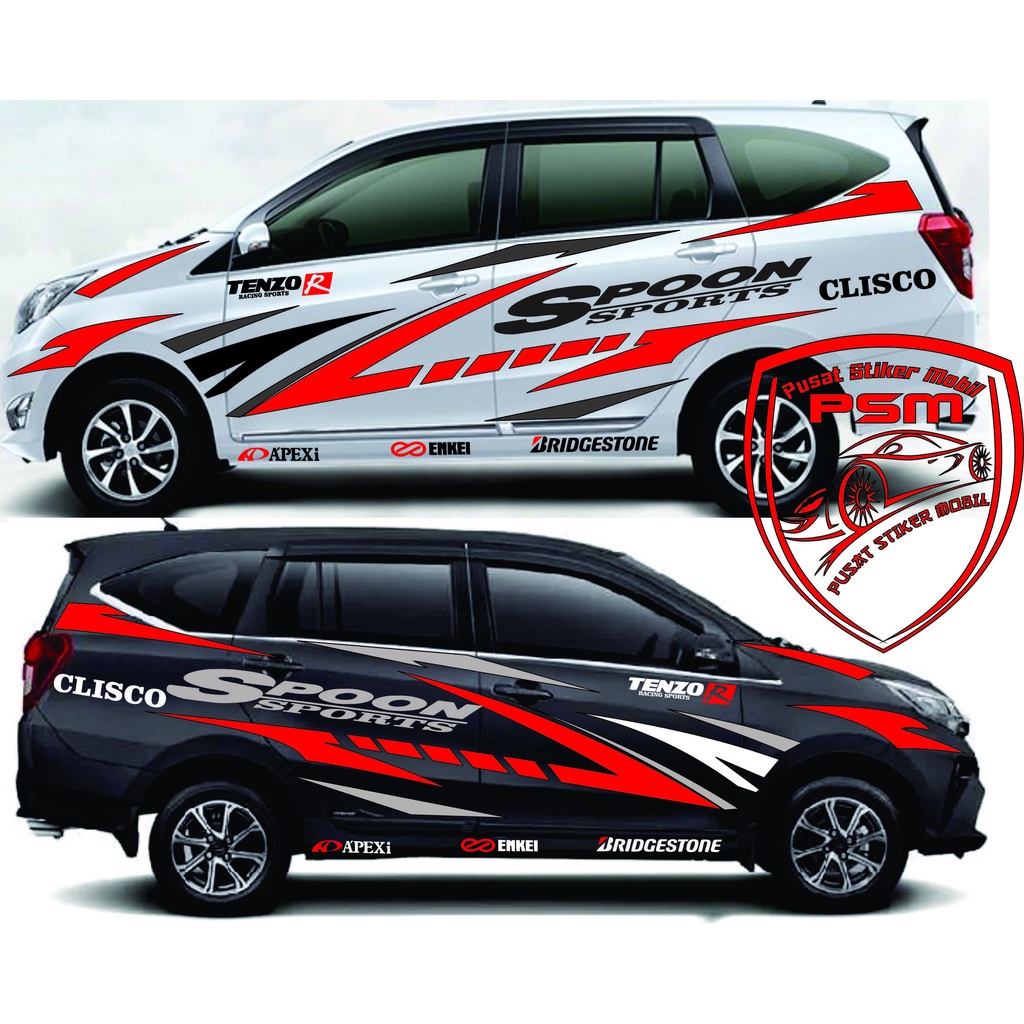 Jual New Stiker Mobil Calya Sigra Avanza Xenia Brio Jazz Terbaru Cutting Stiker Mobil Sigra