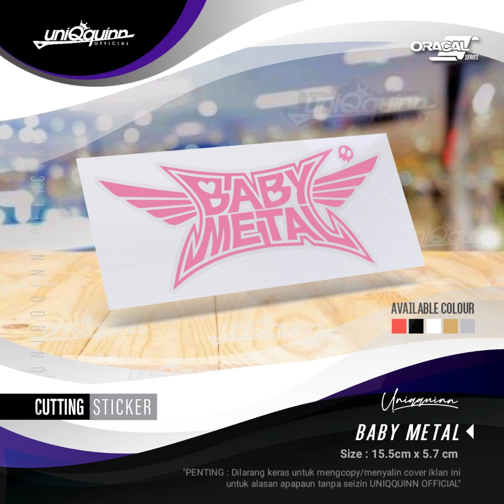 Jual UQ Cutting Sticker Baby Metal | Stiker Music Band | Sticker ...