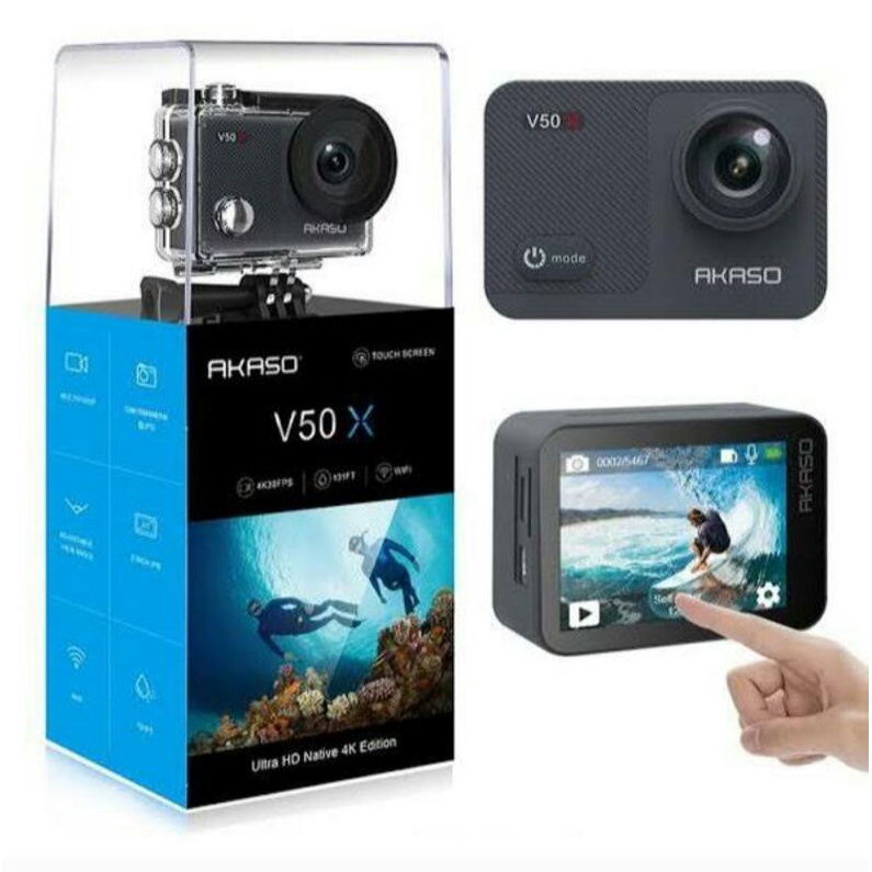Jual Akaso V50X & AKASO V50X NEW VERSION 4K/30fps Wifi Action Camera