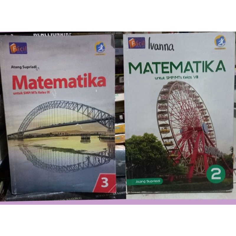 Jual BUKU BEKAS MATEMATIKA SMP kelas 2 dan 3 facil | Shopee Indonesia