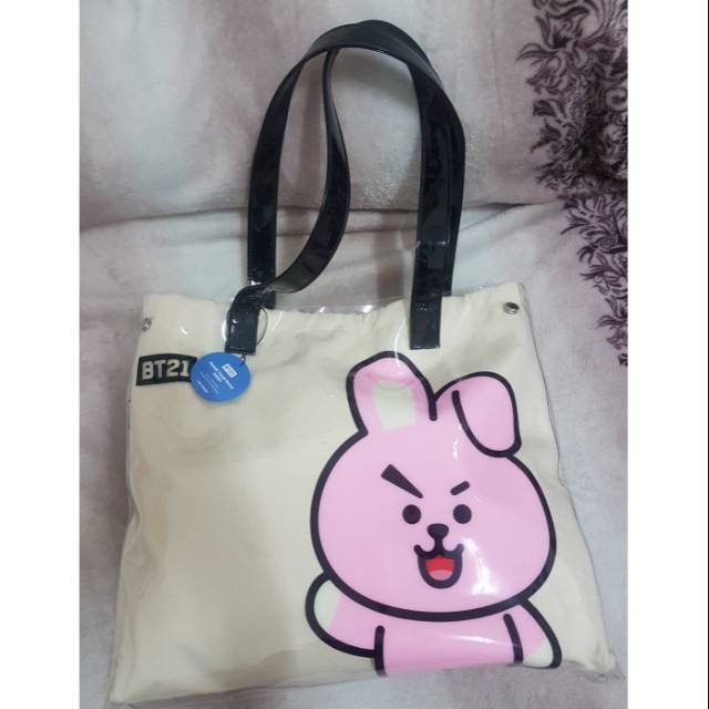 Jual BT21 OFFICIAL Cooky Tote Bag OFF | Shopee Indonesia