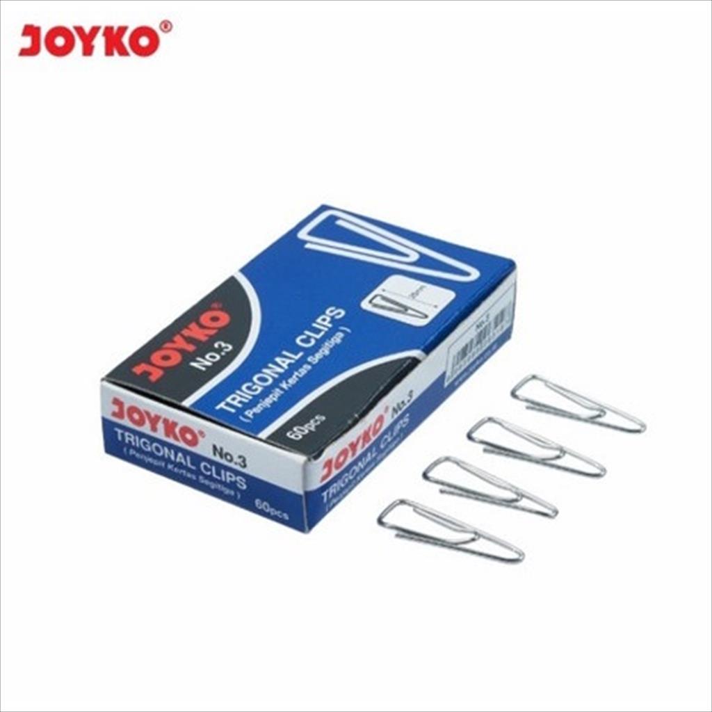 Jual Paper Clip Klip Trigonal No.3 Joyko | Shopee Indonesia