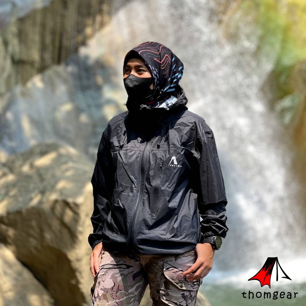 Jual Thomgear Pelvoux Lyngen Ultralight Packable Rain Jacket Lari