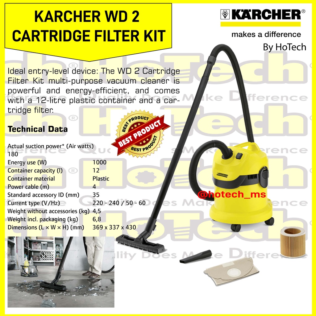 Jual Karcher WD2 | WD 2 | Vacuum Cleaner | Wet And Dry Vacuum Cleaner ...