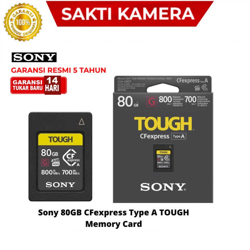 Jual Sony 80GB CFexpress Type A TOUGH Memory Card CF Express