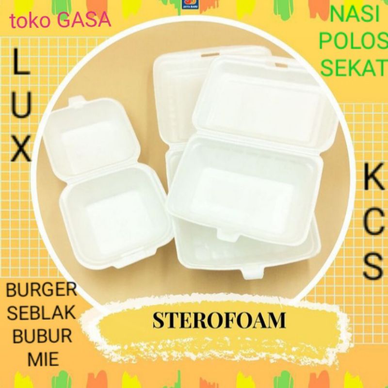 Jual Styrofoam Sterofoam Seterofom Lux Kcs 01 Foam Nasi Polos Sekat