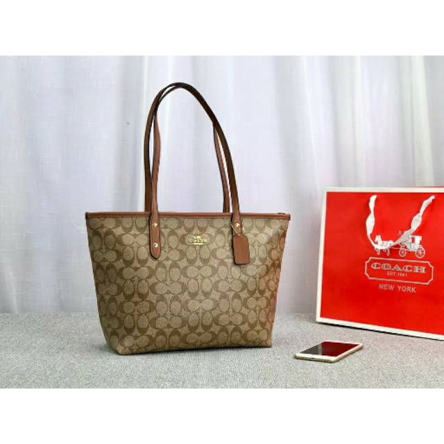 Jual coach reversible tote signature / TAS COACH WANITa / TOTEBAG COACH