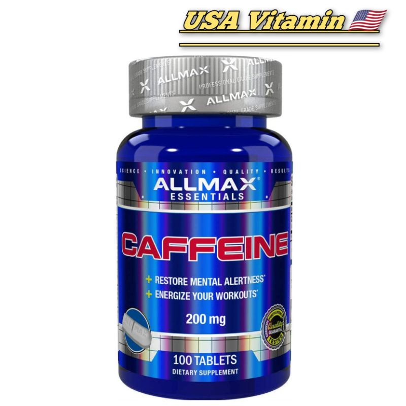 Jual Allmax Nutrition Essential Caffeine 200 Mg 100 Tablets All Max