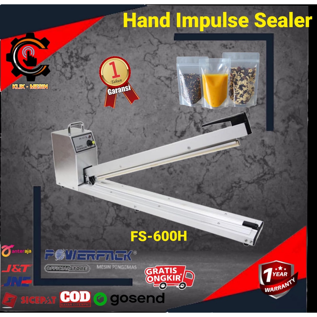 Jual Mesin Segel Plastik Hand Sealer FS600H powerpack Shopee Indonesia