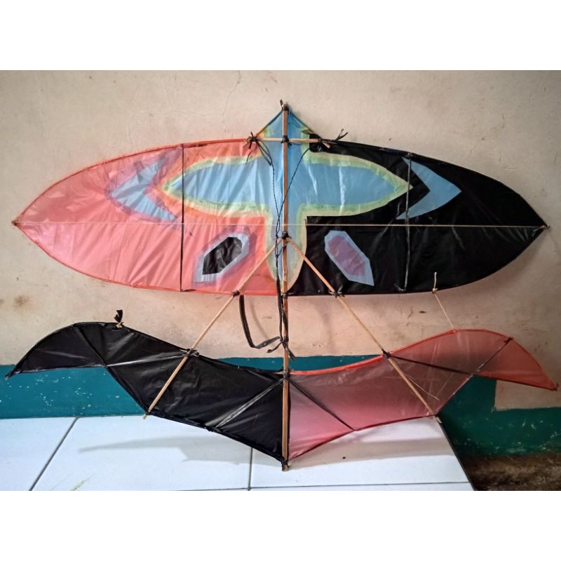 Jual KERANGKA LAYANGAN/WAU TRADISIONAL GAPANGAN PANJANG 1M (Bonus