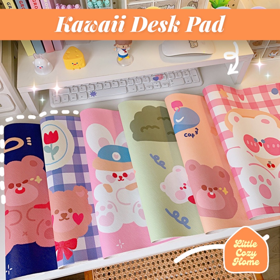 Jual Kawaii Desk Pad Motif Character Desk Mat Karakter Mouse Pad Alas Mous Alas Meja 6486