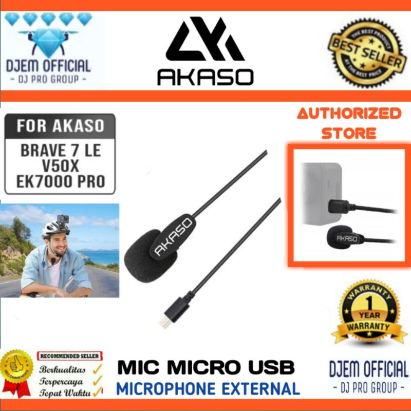 Jual AKASO Microphone External Micro USB Mic External Akaso V50X OLD ...
