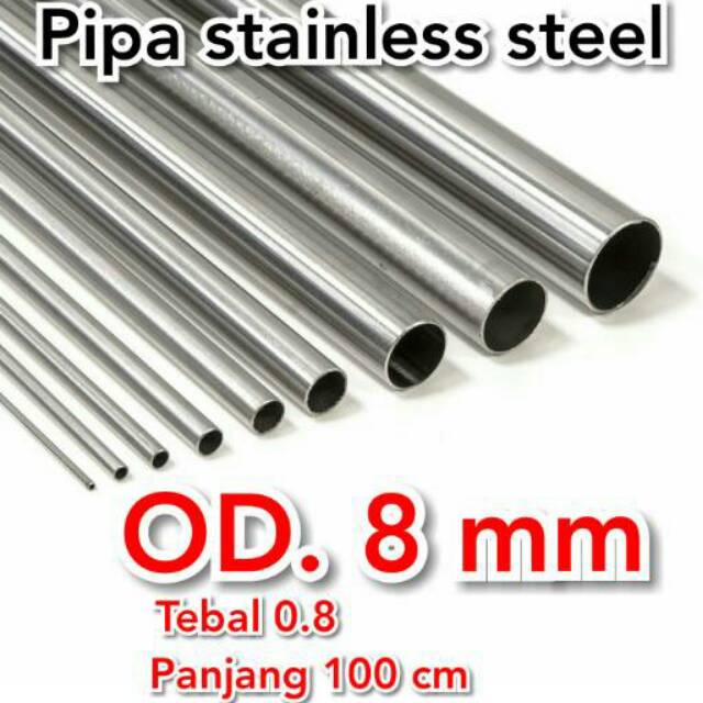 Jual Pipa Stainless 8 Mm. Harga Per Meter | Shopee Indonesia