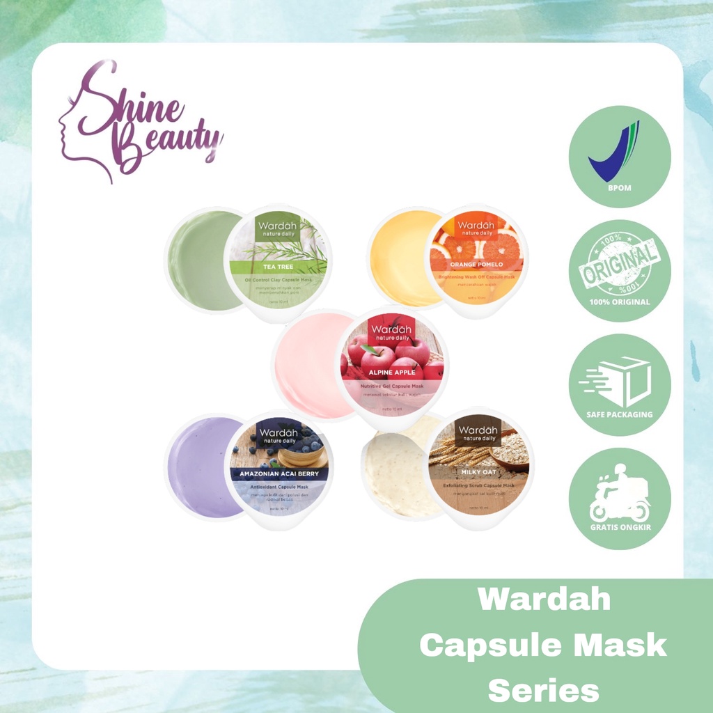 Jual Wardah Nature Daily Capsule Mask Ml Masker Clay Sleeping Sheet Shopee Indonesia