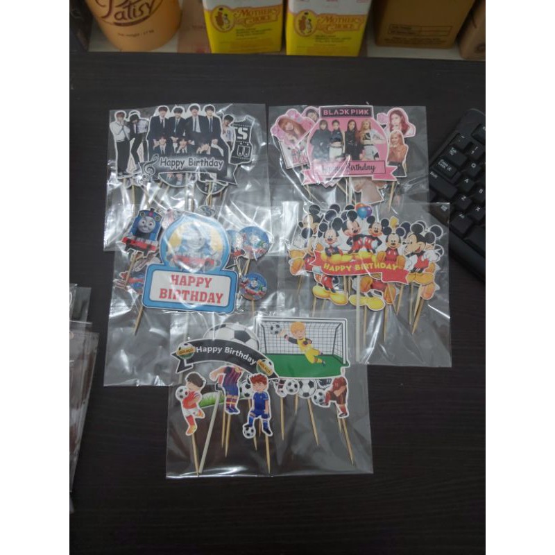 Jual topper kertas kue aneka motif | Shopee Indonesia