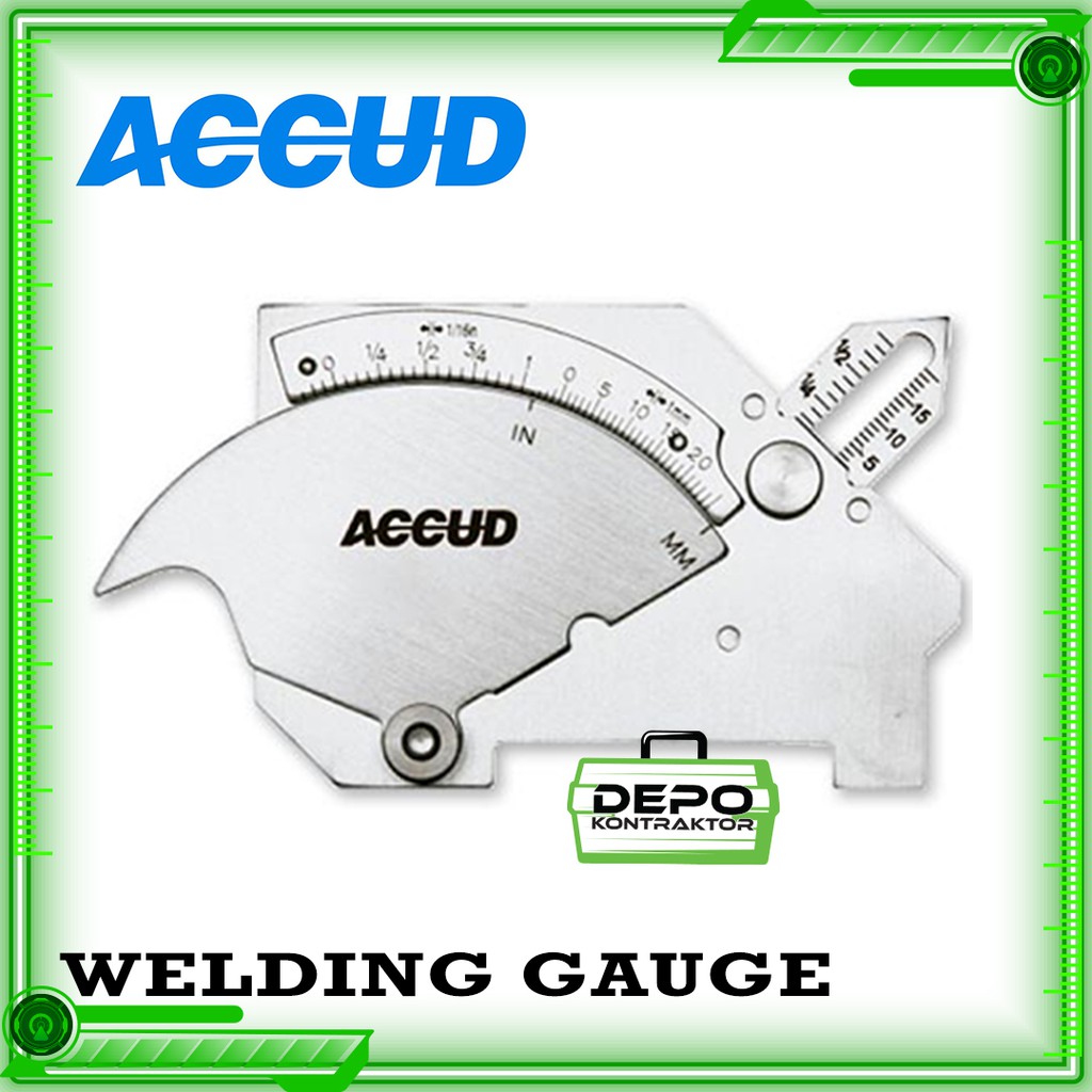 Jual Alat Ukur Las ACCUD Welding Gauge Inspection Stainless Steel ...