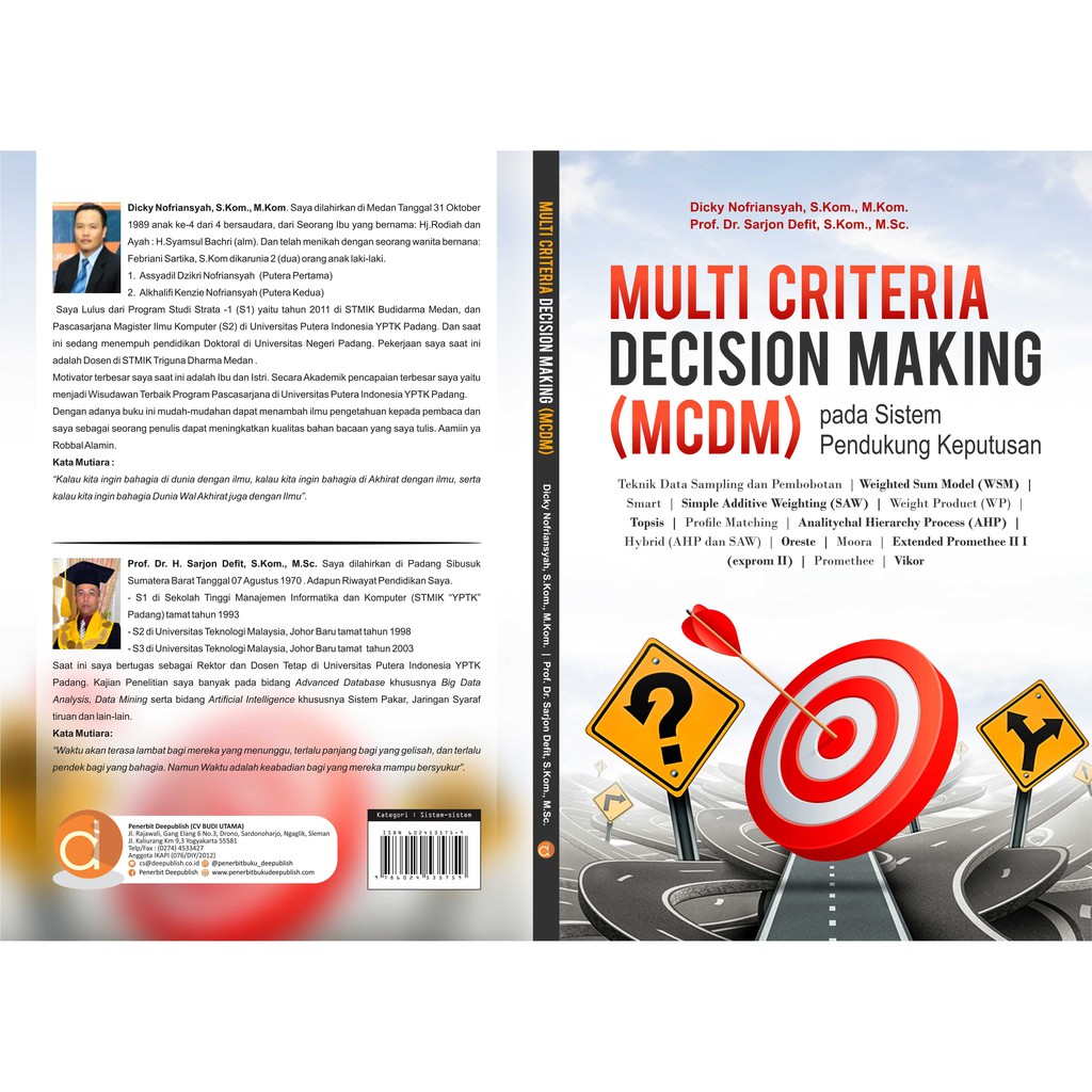 Jual Buku Multi Criteria Decision Making pada Sistem Pendukung ...
