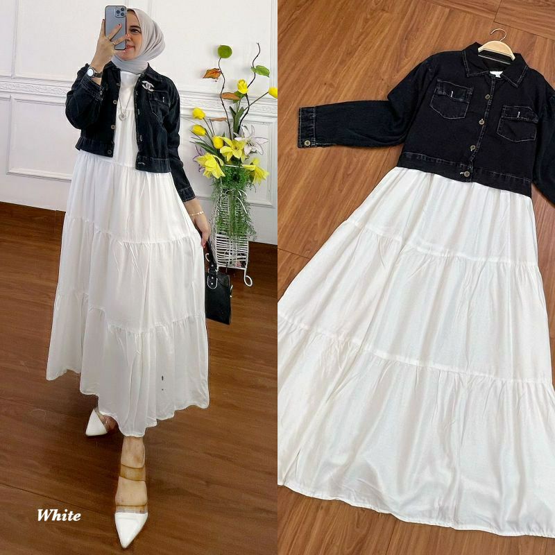 Jual (READY)Vexya Jeans/SETELAN ROK KEKINIAN/OUTER JEANS/JAKET REMAJA ...
