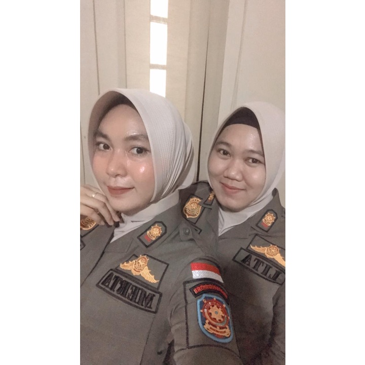 Jual Jilbab Dinas Army Tni Hijau Botol Kowad Psh Bayangkari Satpol