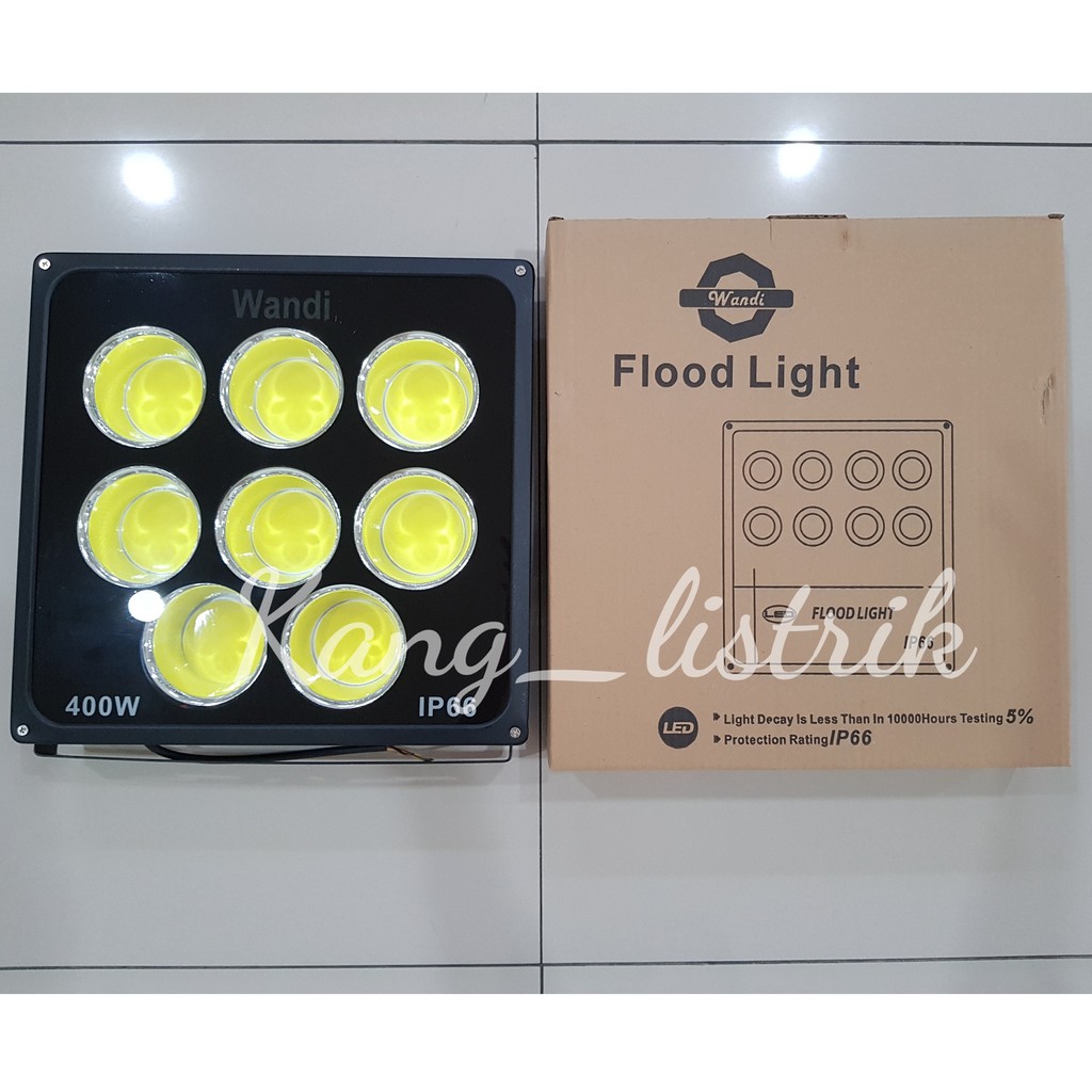Jual WANDI LAMPU SOROT LED COB 400WATT FLOOD LIGHT WANDI 400W LAMPU ...