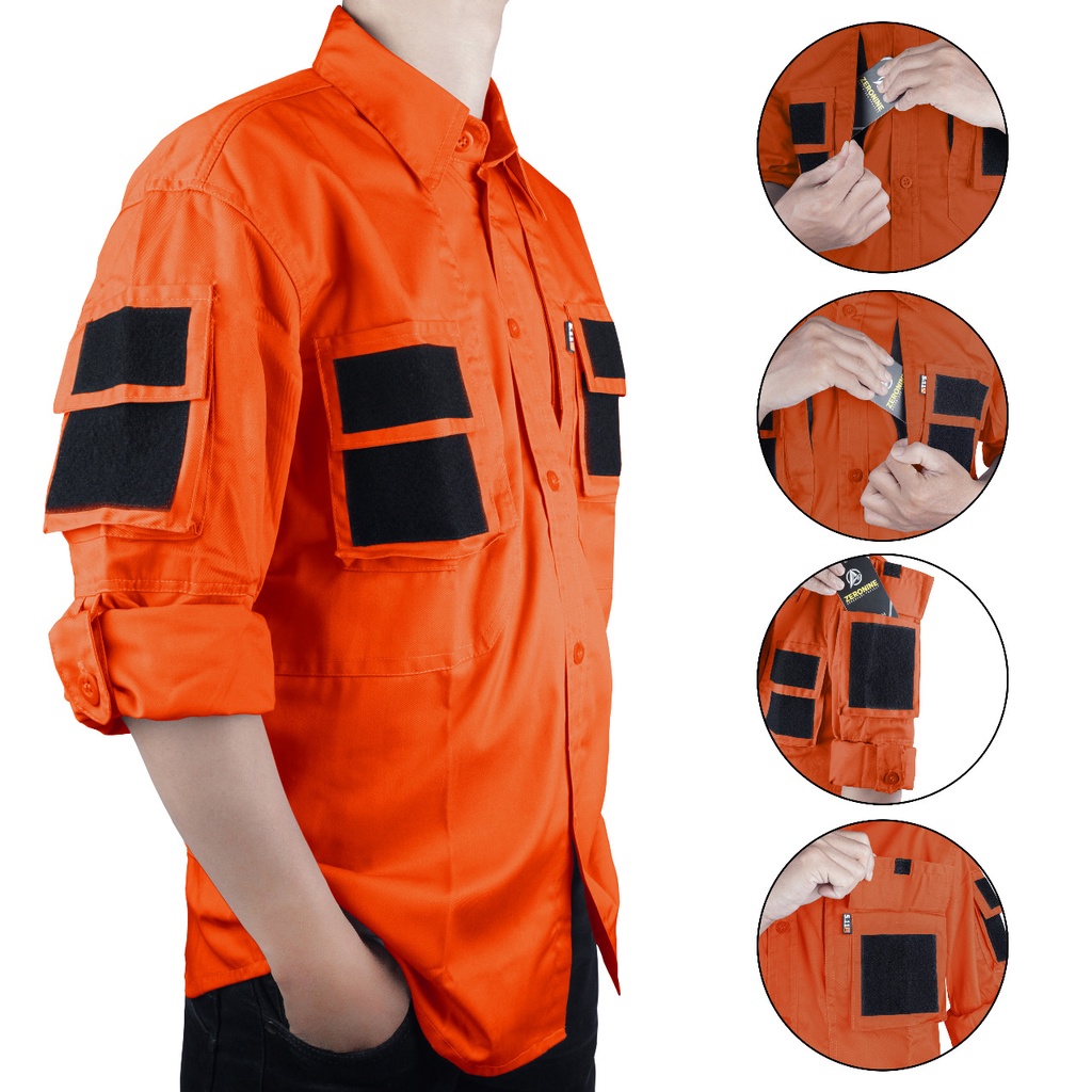 Jual Kemeja Pria 511 / Orange / Kemeja Pria / Kemeja Panjang / Kemeja ...
