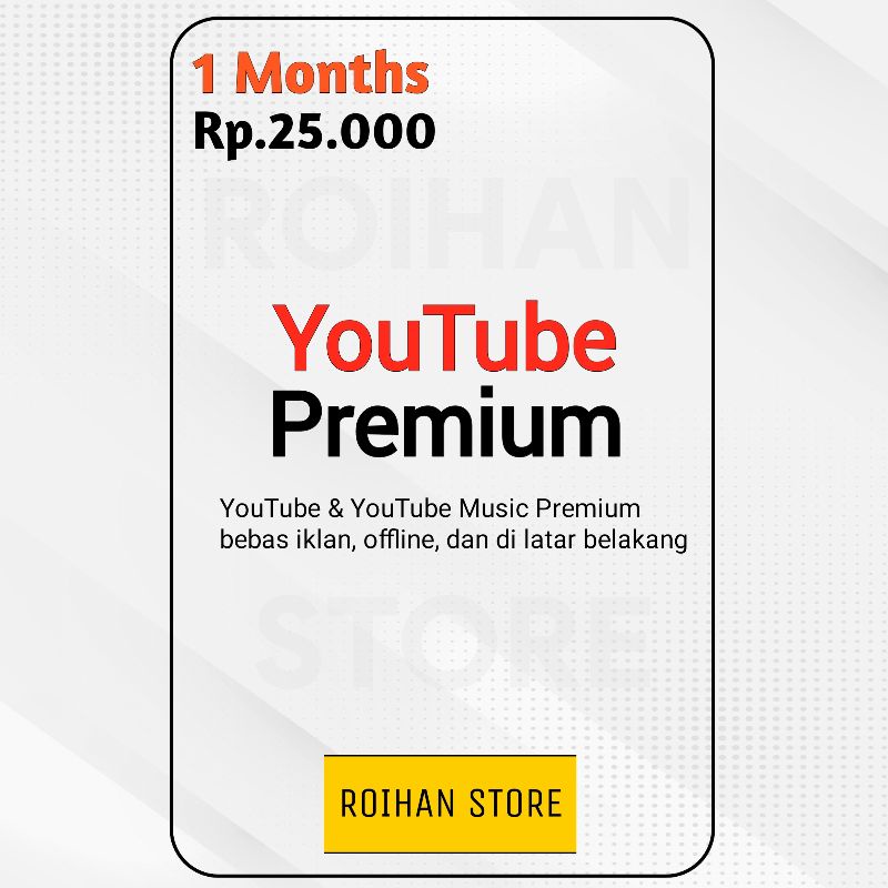 Jual Youtube & Music Premium - 1 Bulan | Shopee Indonesia